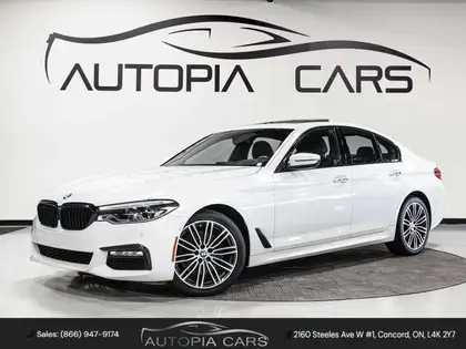 White 2018 BMW 5 Series Sedan All-Wheel Drive Automatic