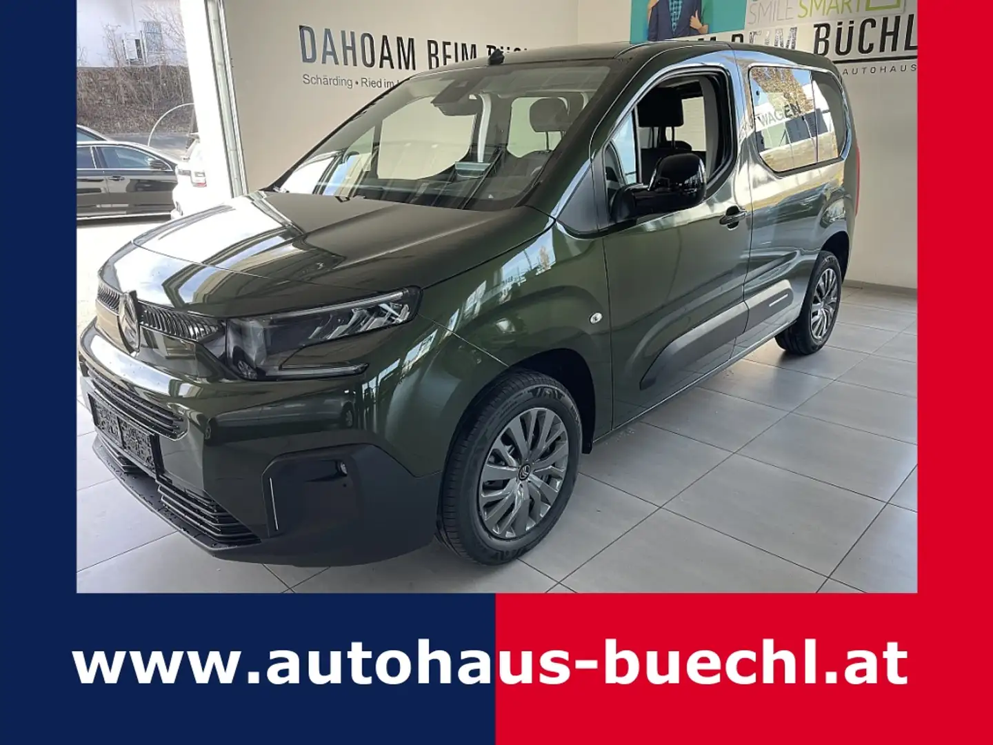 Citroen Berlingo BlueHDi 100 S&S Plus M Grün - 1