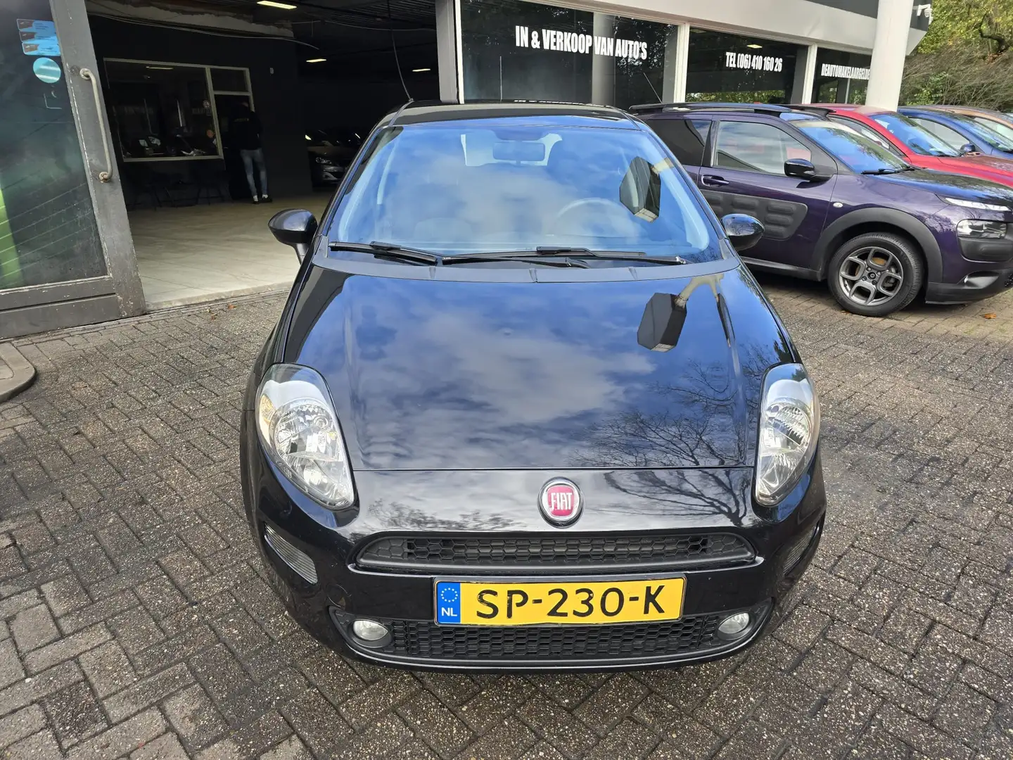 Fiat Punto Evo 1.2 Street | 12 MND GARANTIE | NW APK | AIRCO | NW Schwarz - 2