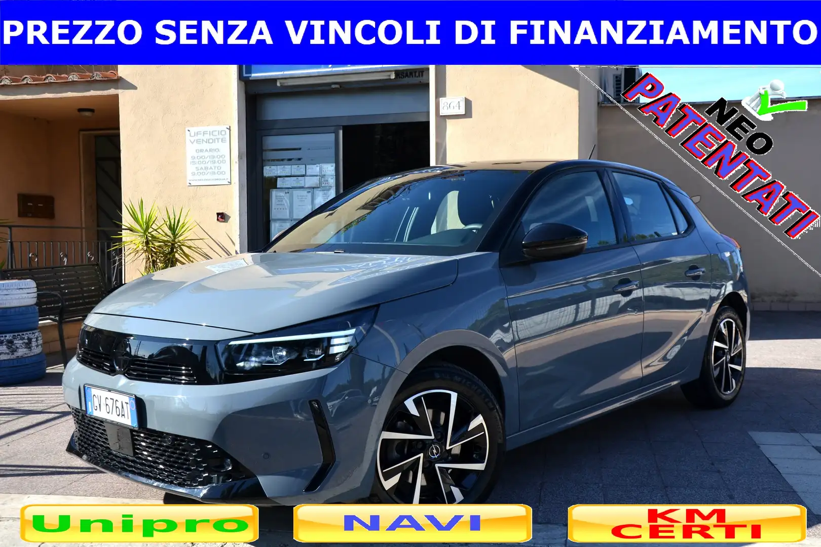 Opel Corsa 1.2 100CV GS PELLE+NAVI+RCAM+FARI MATRIX+CERCHI Gris - 2