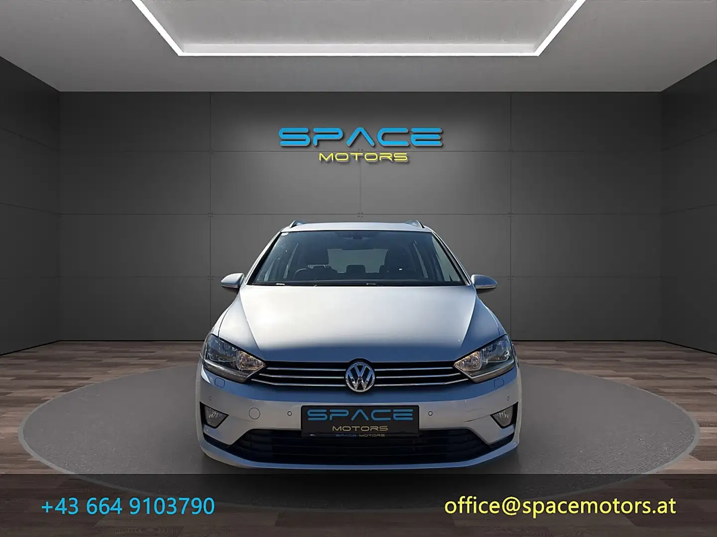 Volkswagen Golf Sportsvan Rabbit 1,6 BMT TDI Silber - 2