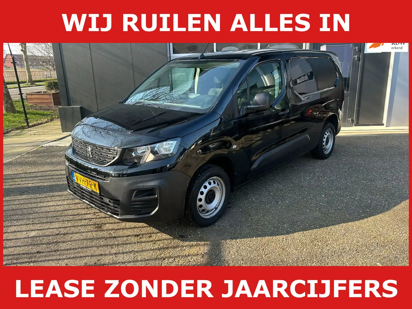 Peugeot Partner 1.5 BlueHDi 100 S&S L2 euro 6 Schwarz - 1