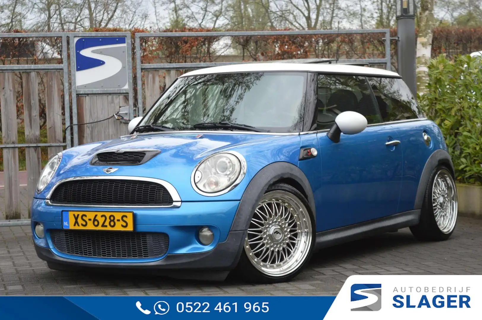 MINI Cooper S Mini 1.6 - Pano|Airco|Leder Blauw - 1