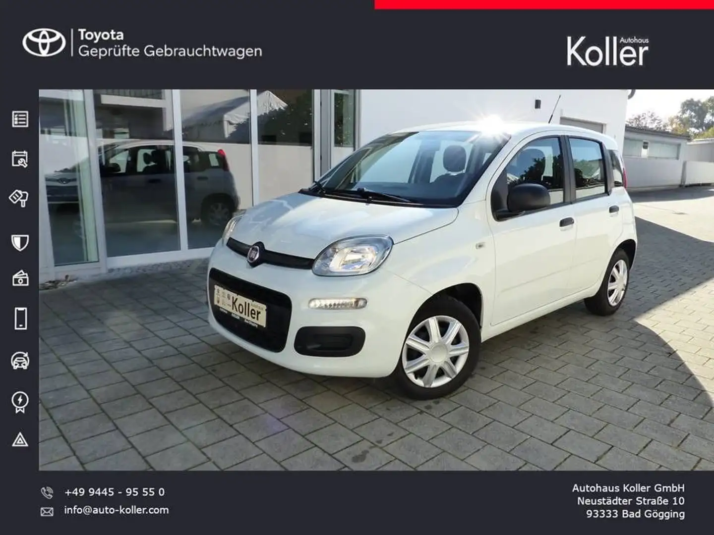 Fiat Panda 1.2 8V Easy Klima HiFi ZV+FB eASP Blanc - 1