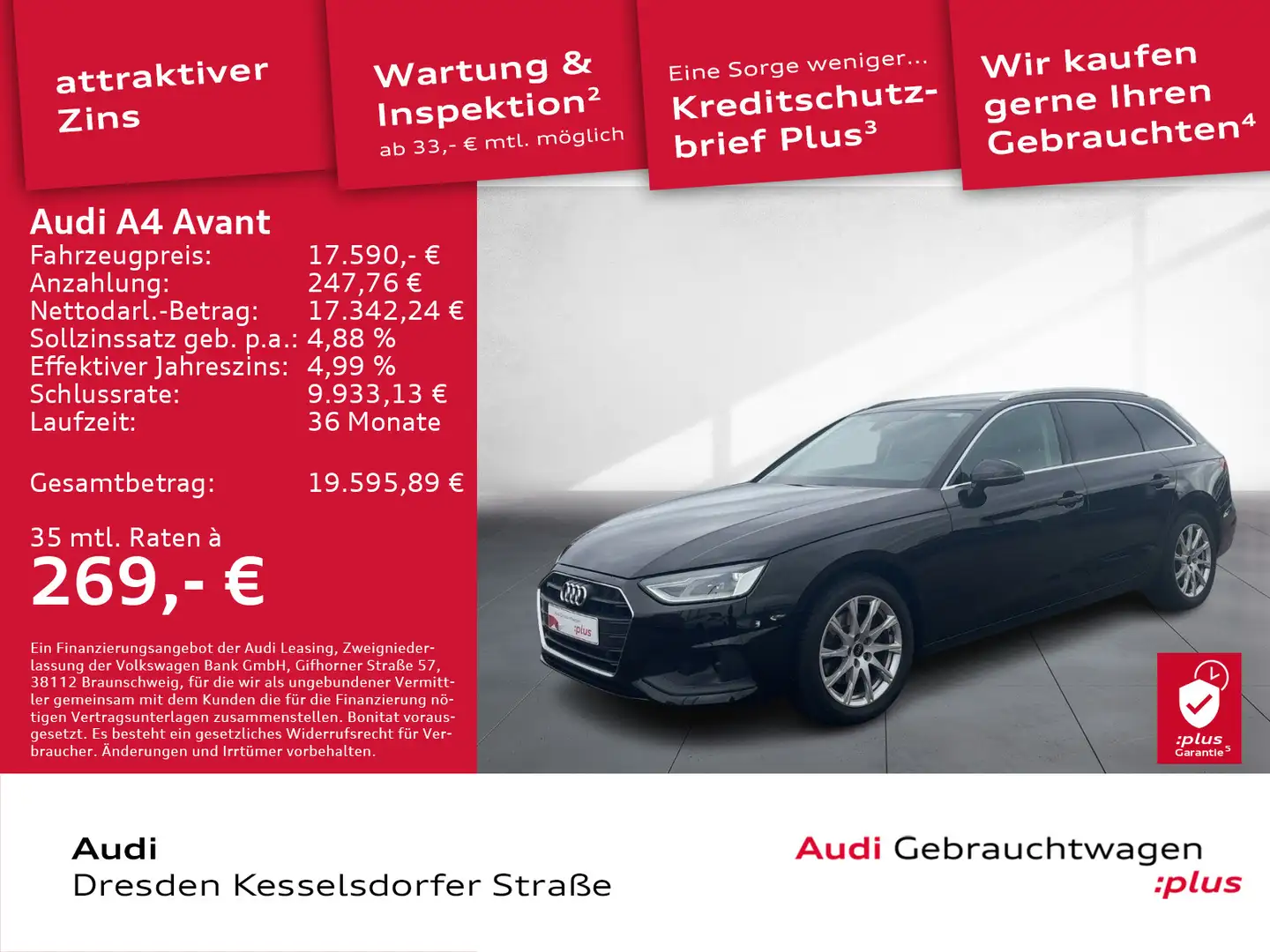 Audi A4 30 TDI DAB GRA PDC Nero - 1