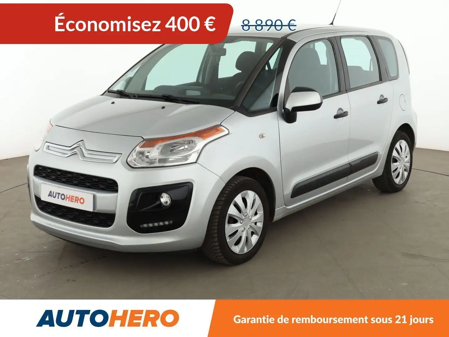 Citroen C3 Picasso 1.6 Blue-HDi Confort Gris - 1