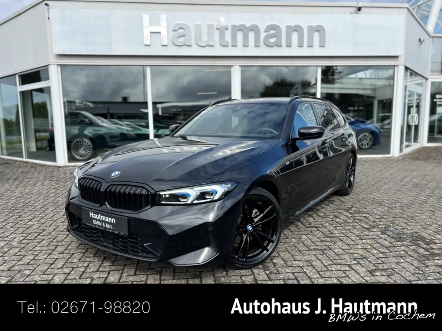 BMW 320 d xDrive Touring M SPORT *AHK*ACC*STH*LM19''* Nero - 1