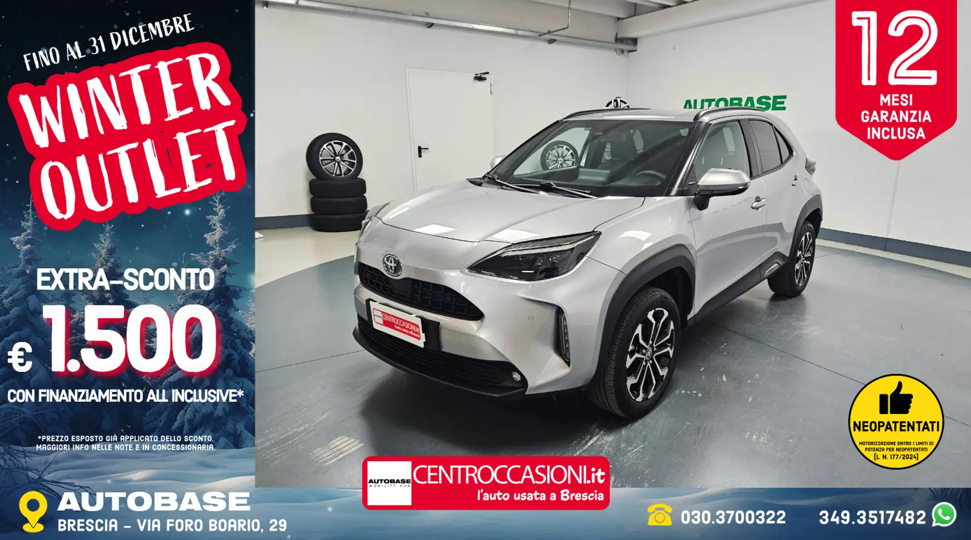 Toyota Yaris Cross 1.5h Trend fwd 116cv e-cvt Srebrny - 1