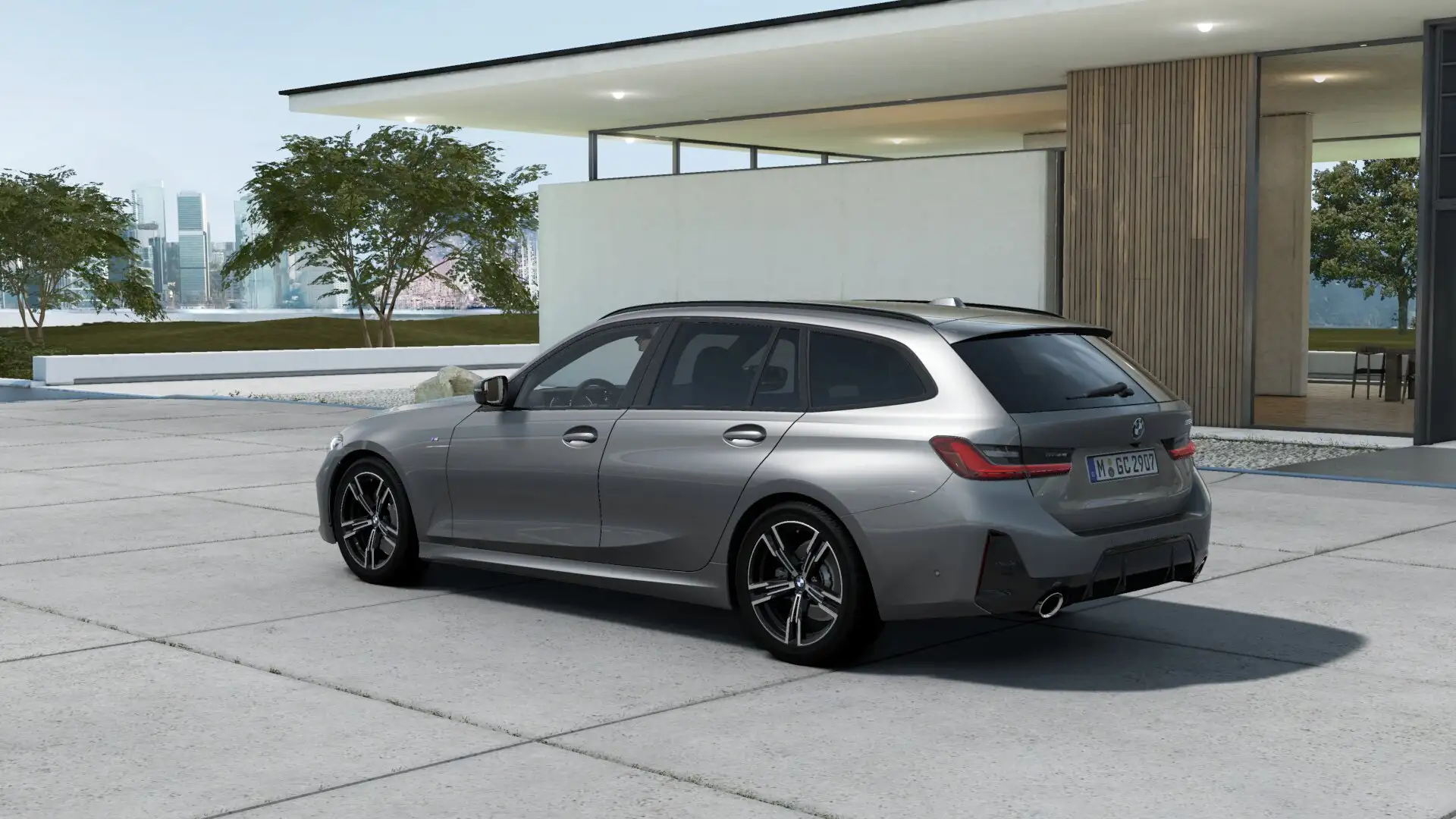 BMW 318 318d 48V Touring Msport Grigio - 2