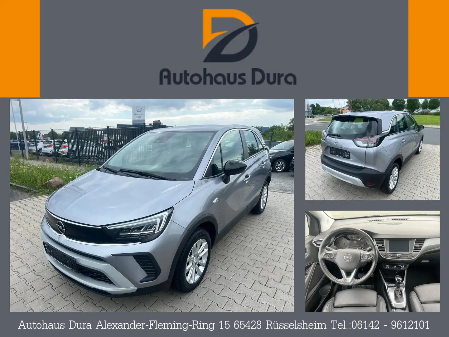 Opel Crossland 1.5 D Elegance Aut. Navi+Leder+Led+Shz Grau - 1