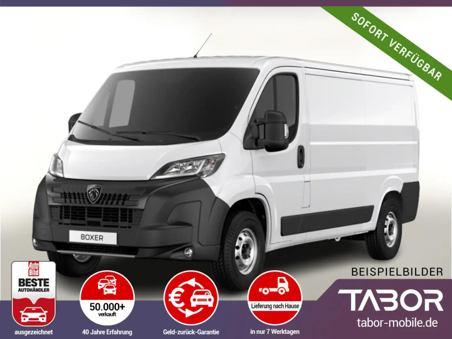 Peugeot Boxer 330 140 L2H1 VisibP DAB-5" PDC LaneA Temp Weiß - 1