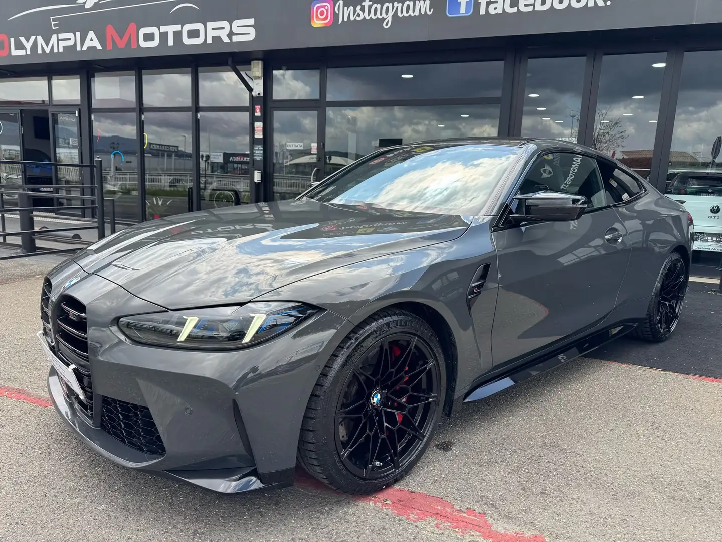 BMW M4 COUPE' XD COMPETI. CURVED DISPLAY LASER H&K CARBON Grigio - 1