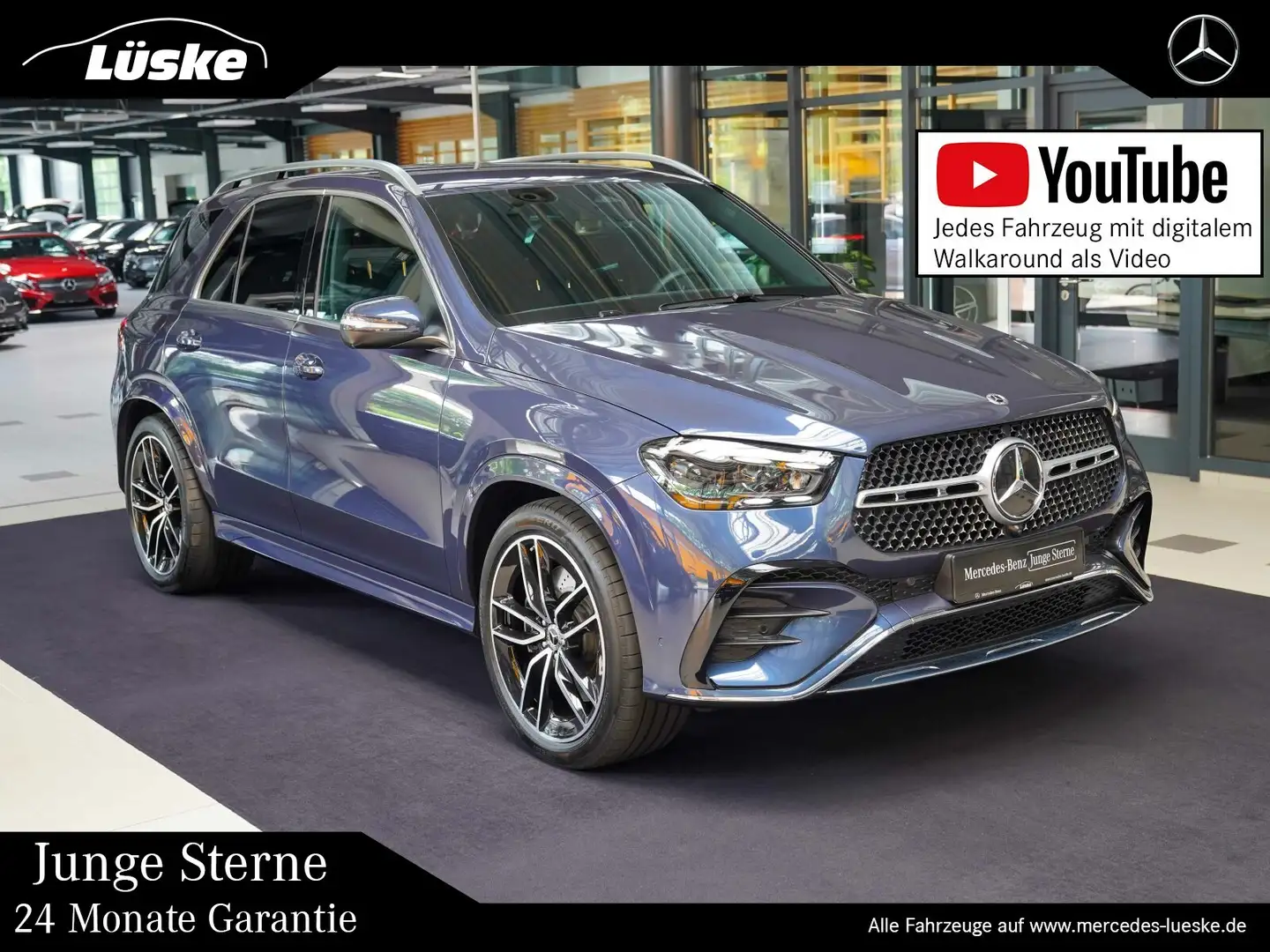 Mercedes-Benz GLE 450 GLE 450 d 4M AMG Distronic Burmester AIRMATIC Blau - 1