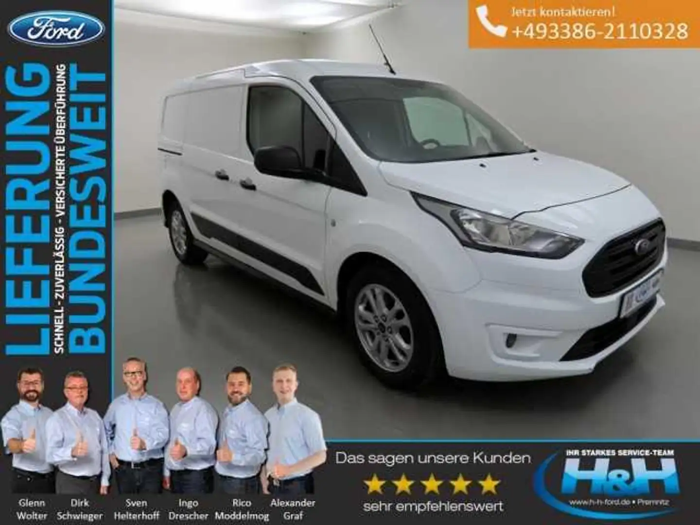 Ford Transit Connect 1.5 Trend 240 L2 AHK+SHZ+PPS Weiß - 1