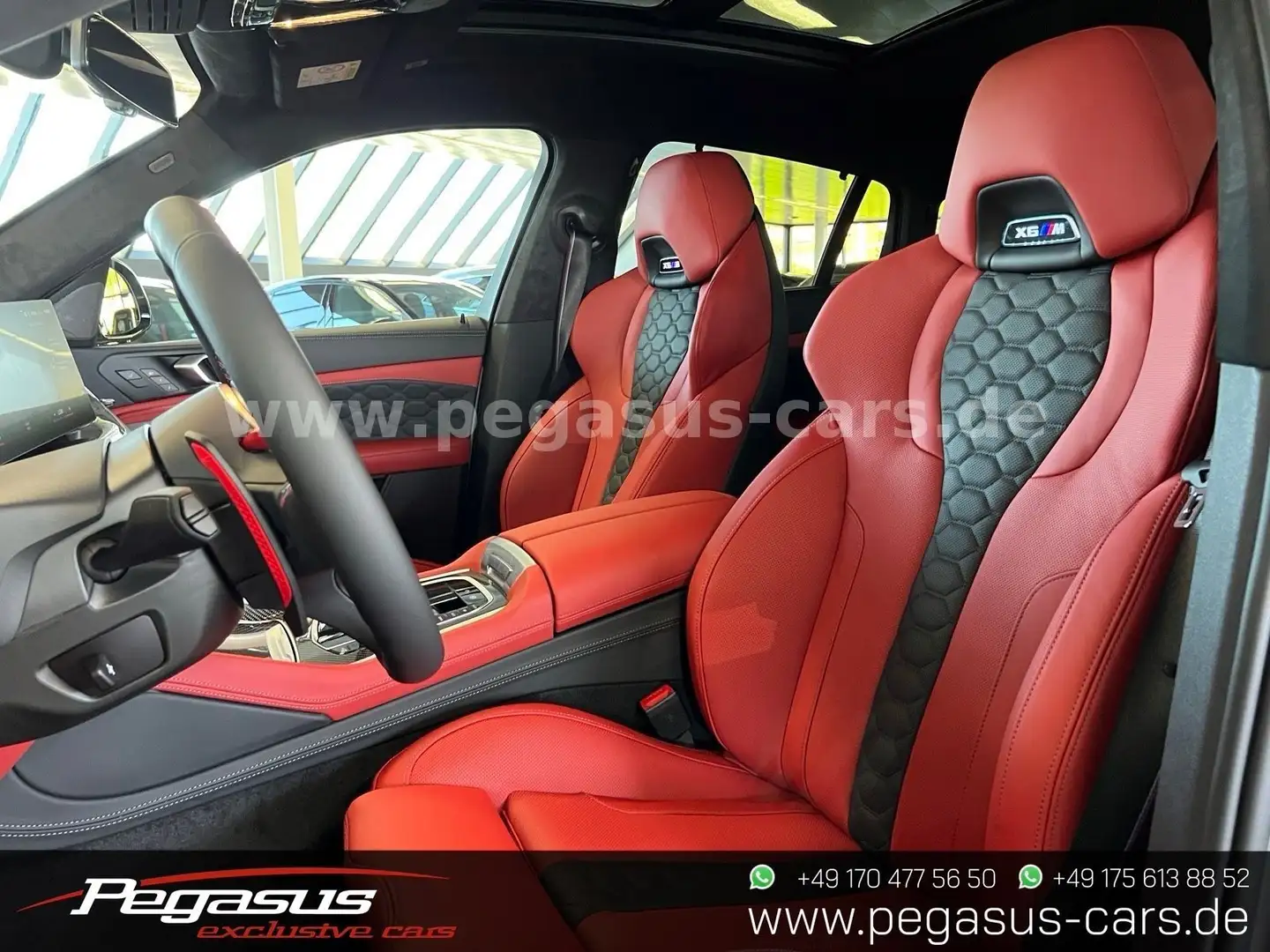 BMW X6 M Comp. SKY LOUNGE*CARBON*MASSAGE*SOFT CLOSE Grijs - 2