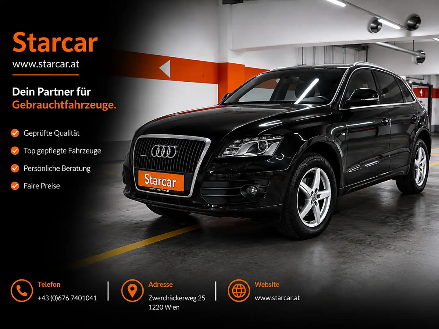 Audi Q5 2,0 TDI quattro DPF *1.BESITZ*3x S-LINE*XENON* Schwarz - 1