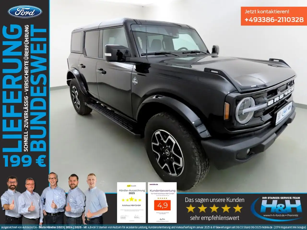 Ford Bronco V6 4x4 Aut. Outer Banks ACC+360Kam — миниатюра 1