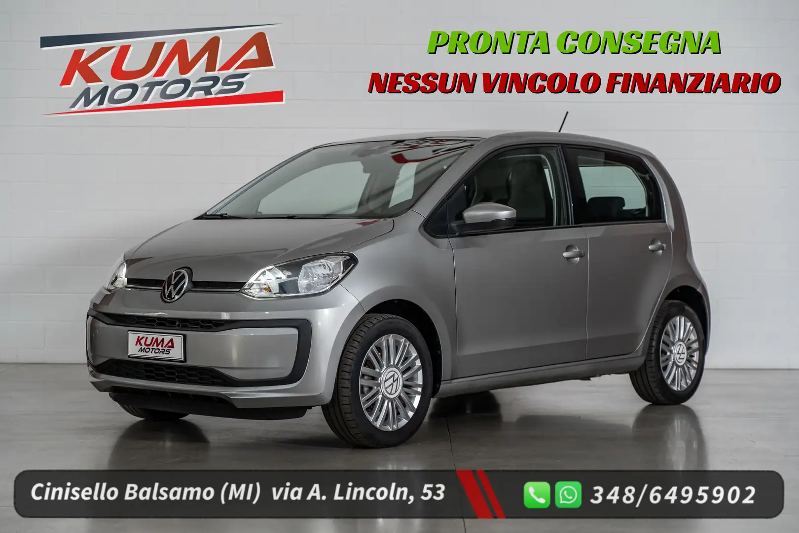 Volkswagen up! 1.0 eco move up! BMT clima aut retrocamera Grijs - 1