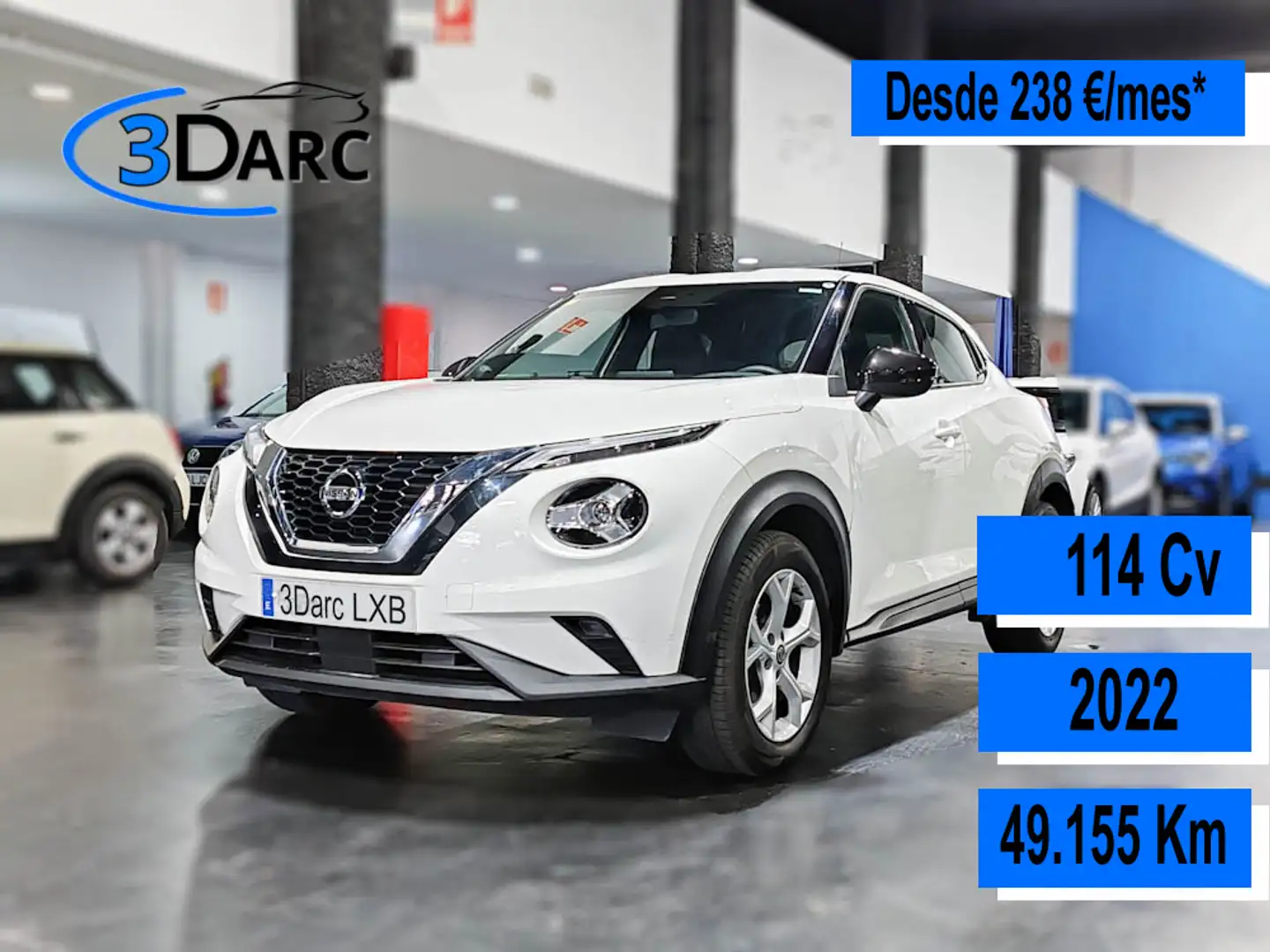 Nissan Juke 1.0 DIG-T Acenta 4x2 114 Blanco - 1