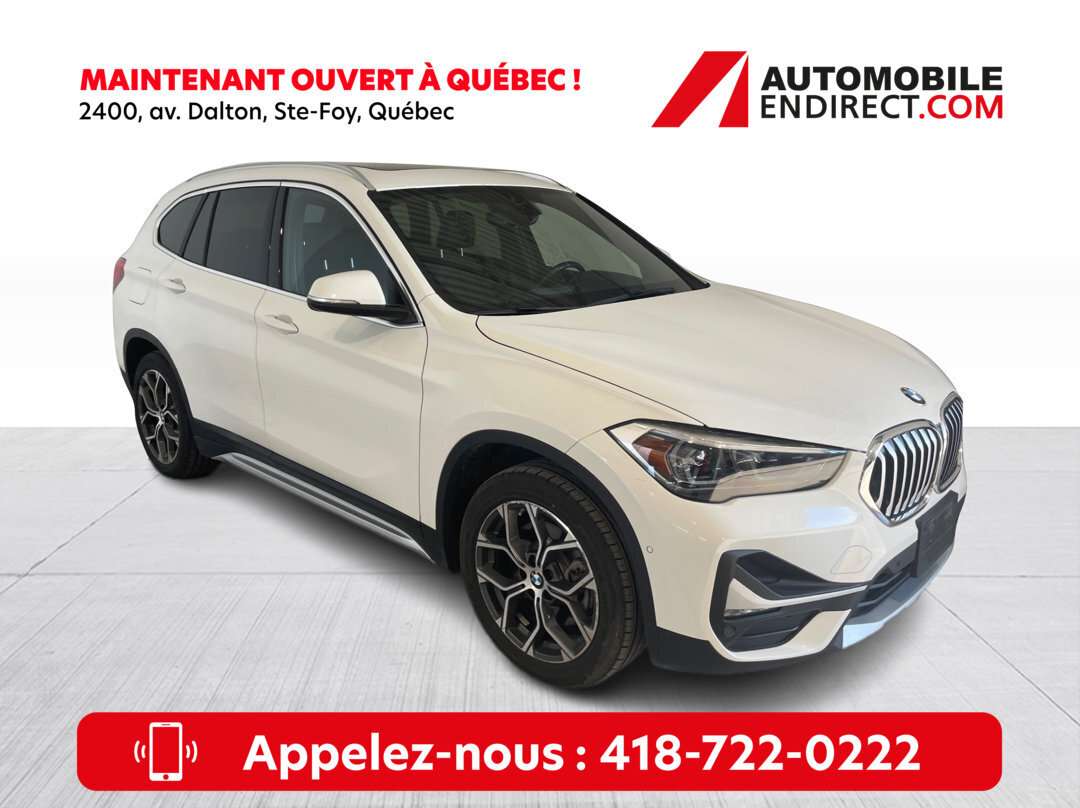2022 BMW X1 X1 xDrive28i AWD Mags Cuir Toit Pano GPS Sièges Ch