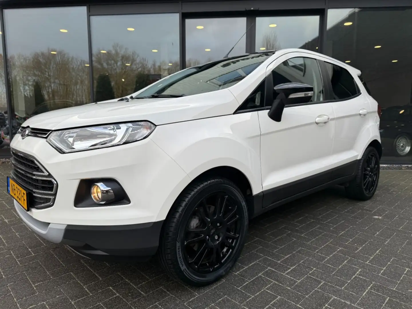 Ford EcoSport 1.0 EcoB. Titanium,1e Eig,Dealer OH,Half Leer,Wint Weiß - 2