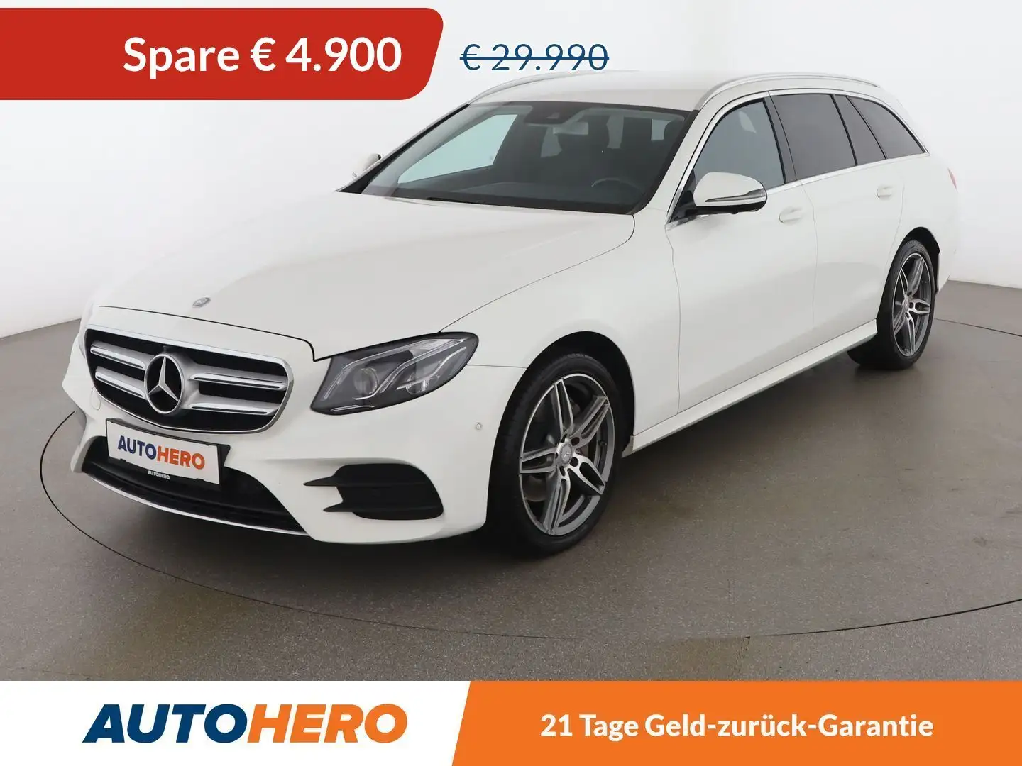 Mercedes-Benz E 220 E 220 d AMG Line Weiß - 1