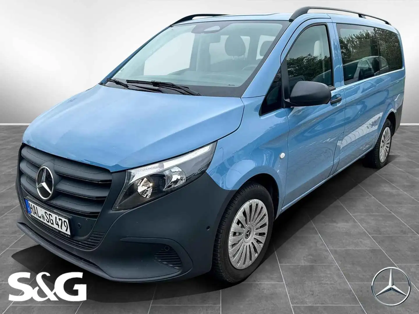 Mercedes-Benz Vito 114 CDI Mixto Pro/Lang Heckkl+RüKam+MBUX Blau - 1