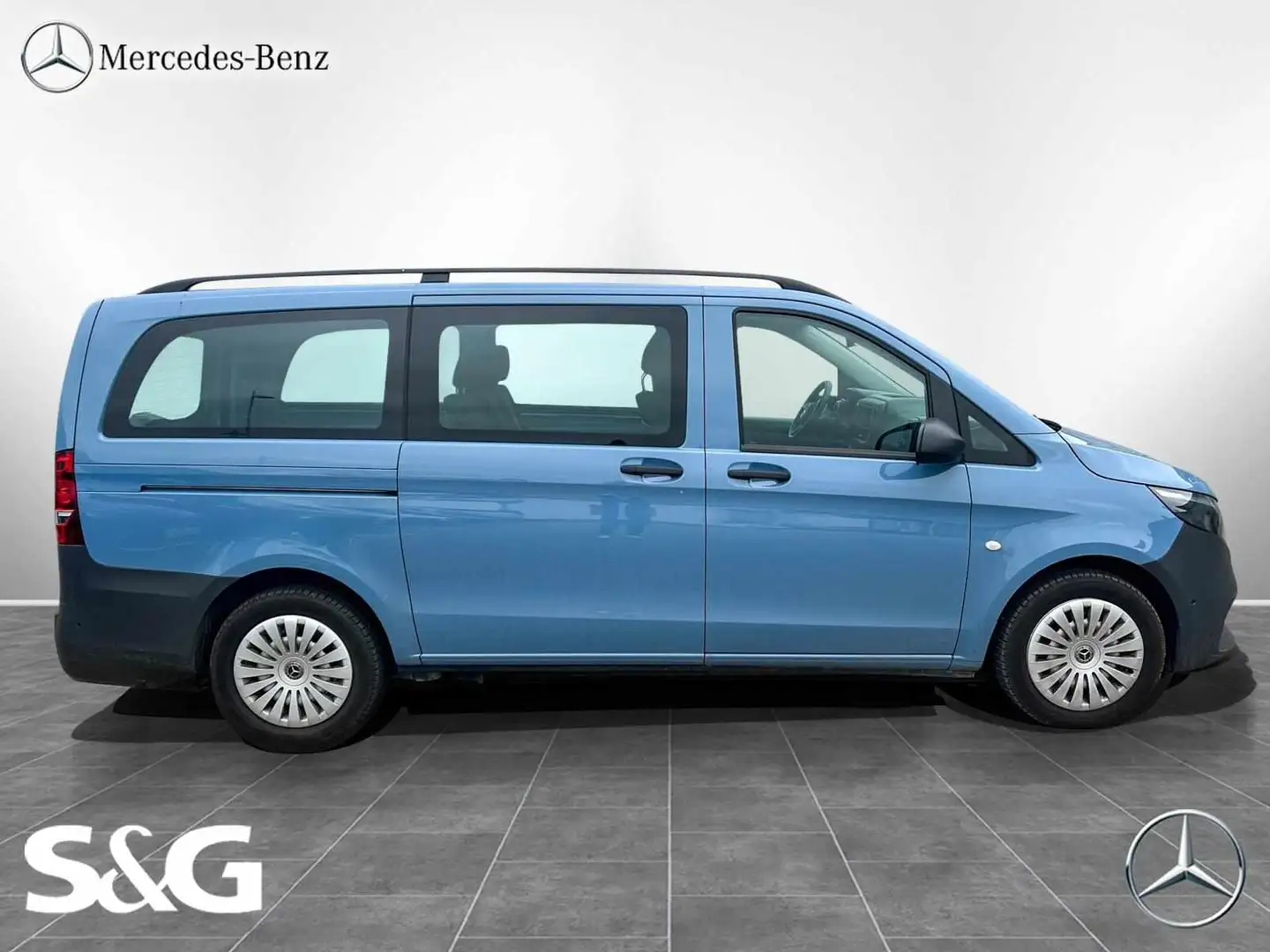 Mercedes-Benz Vito 114 CDI Mixto Pro/Lang Heckkl+RüKam+MBUX Blau - 2