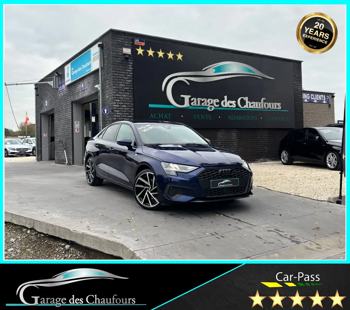 Audi A3 Limousine - 35 TDi - ! S tronic ! - CarPlay - Eu6d Bleu - 1
