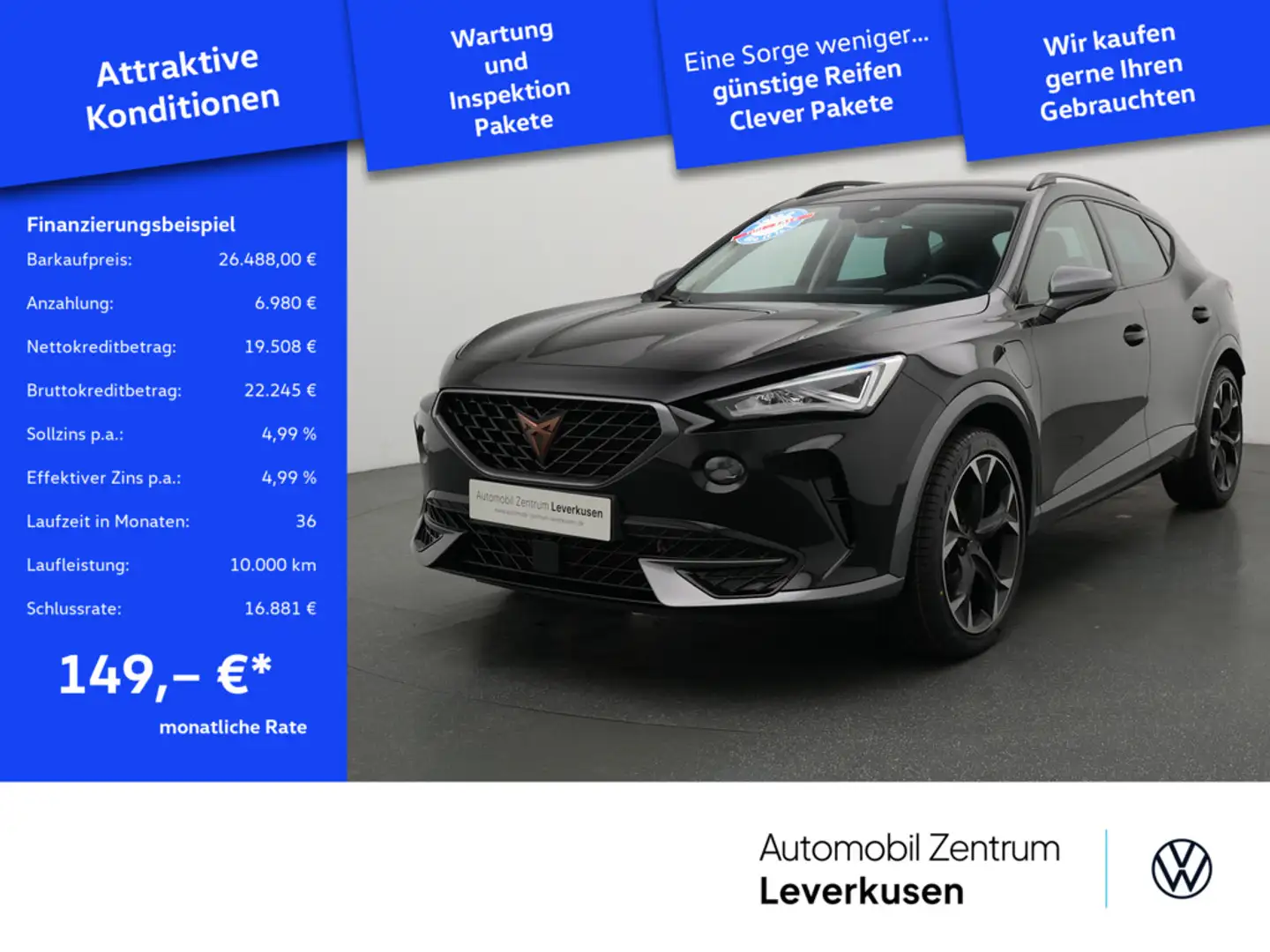 CUPRA Formentor e-Hybrid DSG LEDER VIRT AHK CARPLAY Schwarz - 1