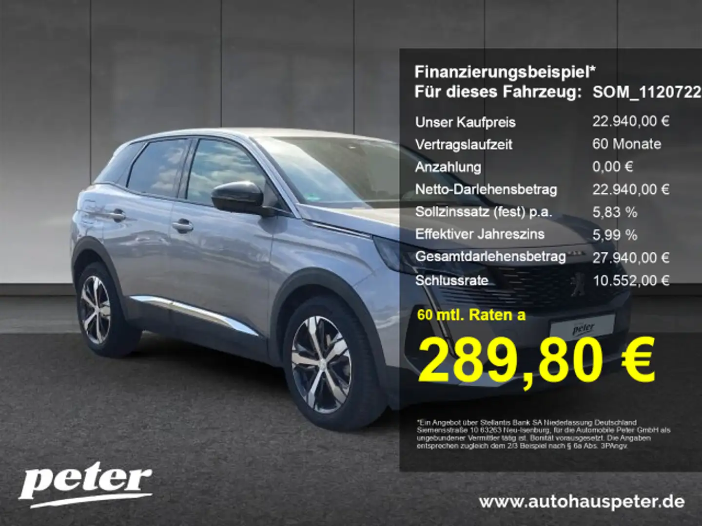 Peugeot 3008 3008 Allure 130 +Keyless+SHZ+Navi+Kamera+LED Gris - 1