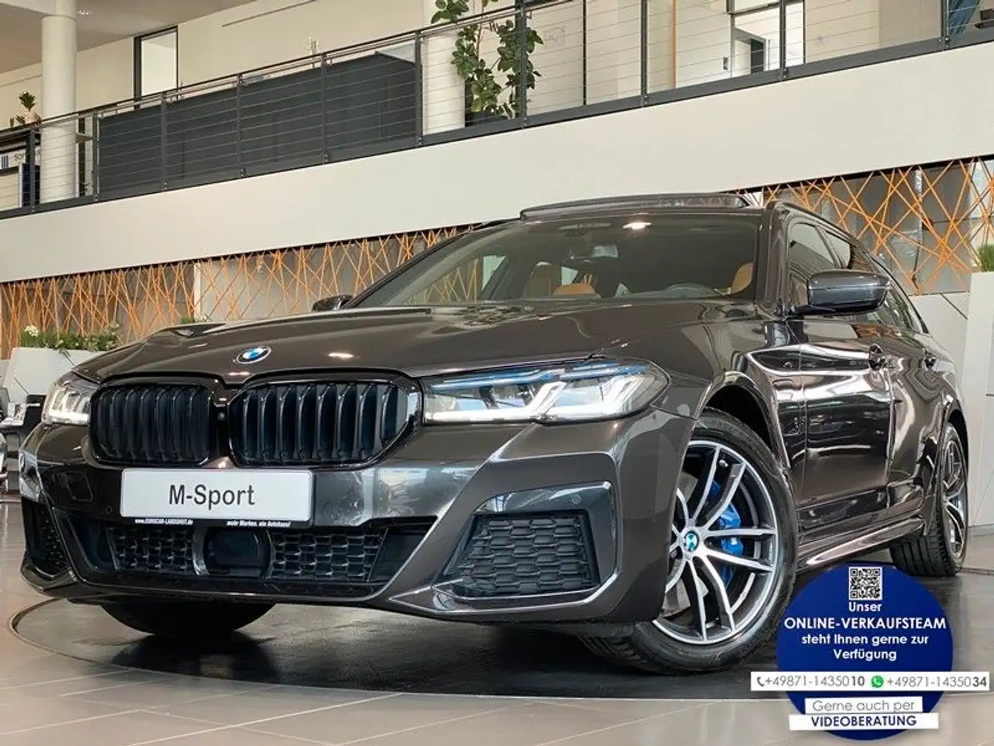 BMW 530 e xDr M-Sport Laser Memory HUD H&K AHK ACC Grijs - 1