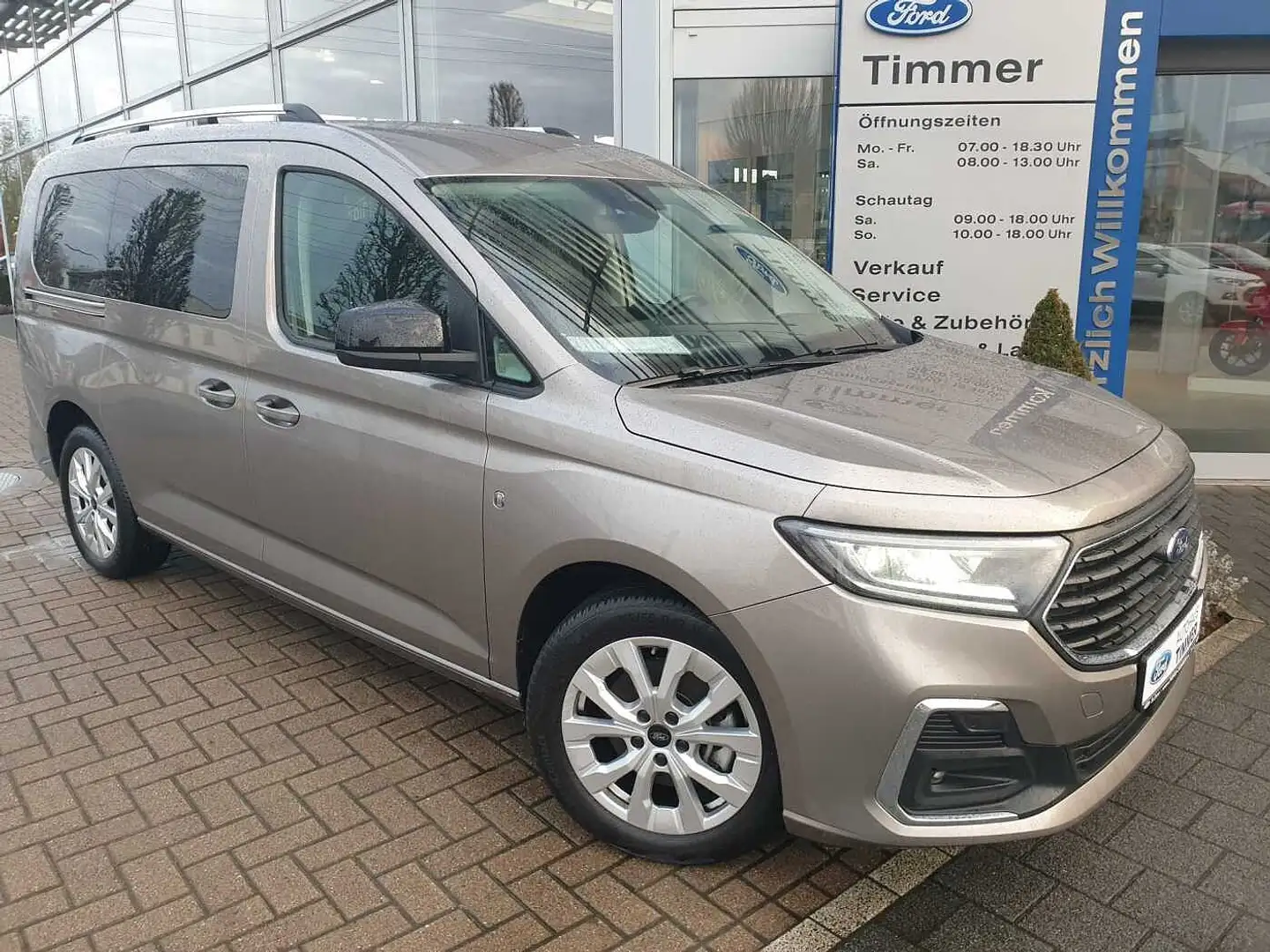 Ford Tourneo Connect L2 2.0 EcoBlue Aut. Titanium AHK Grau - 1