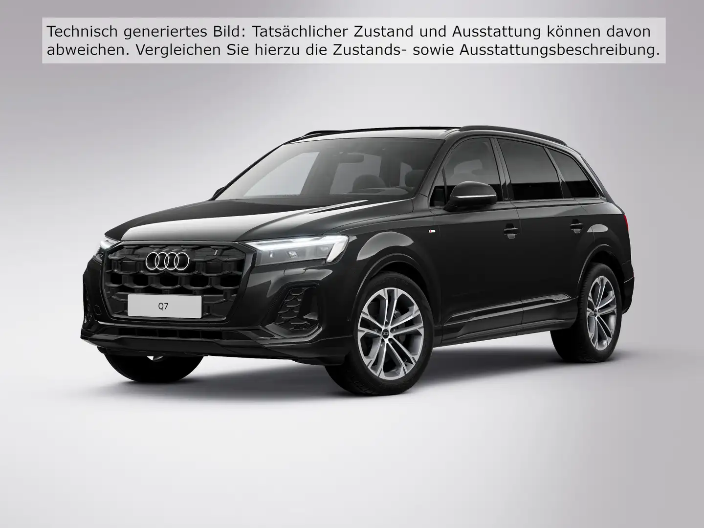 Audi Q7 50 TDI Q S LINE 7-SITZE PANO LUFT HuD 360 AHK Schwarz - 2