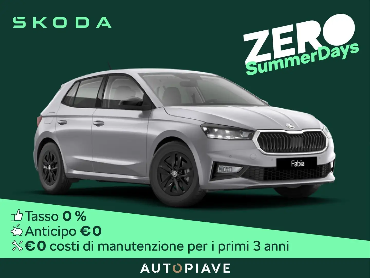 Skoda Fabia 1.0 TSI EVO 95 CV Young Edition Argento - 1