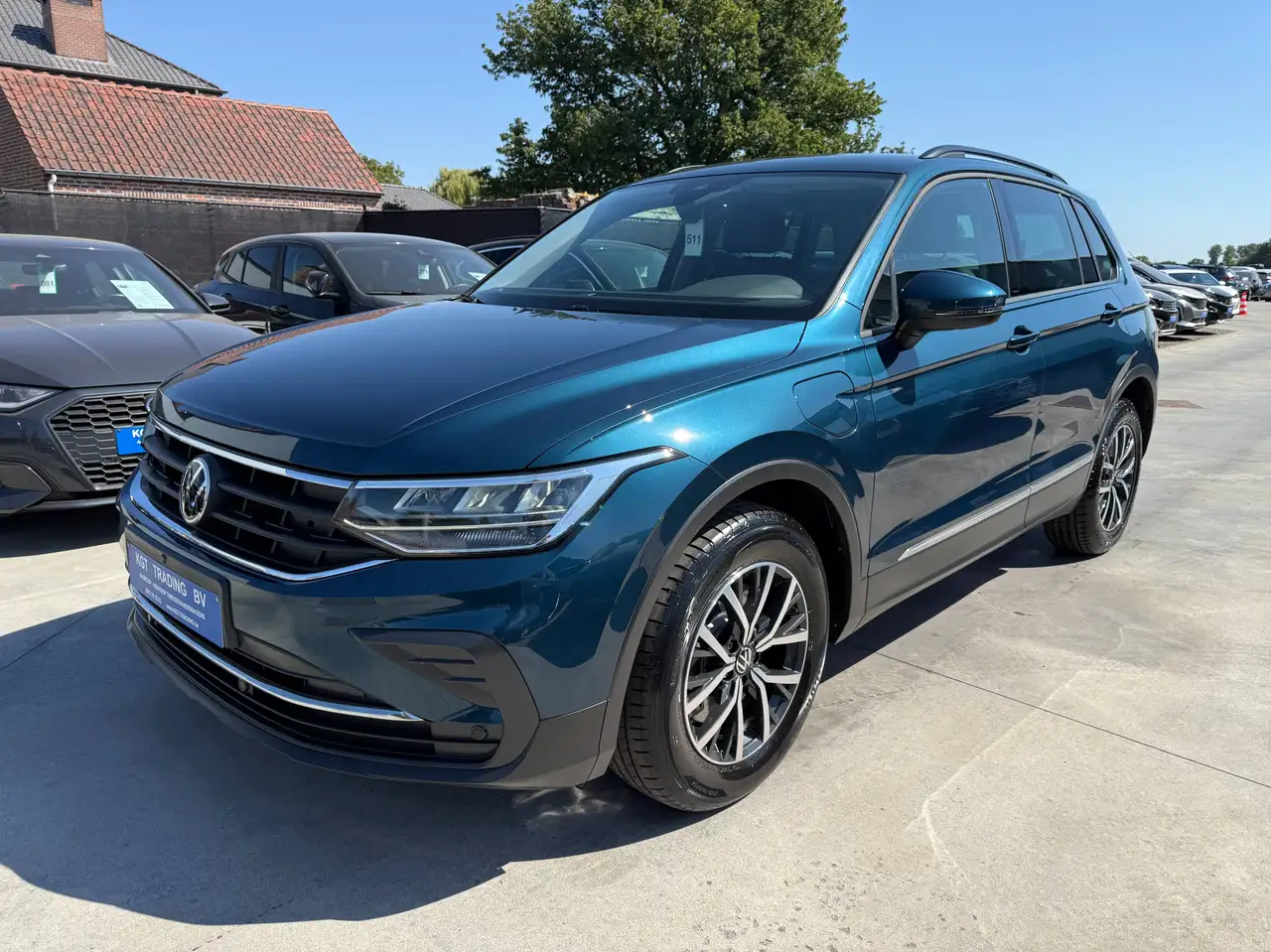 Volkswagen Tiguan 1.4i E-HYBRID AUTOMAAT NAVIGATIE FULL LED ZWART LEDER 360 CAMERA CARPLAY, миниатюра 9