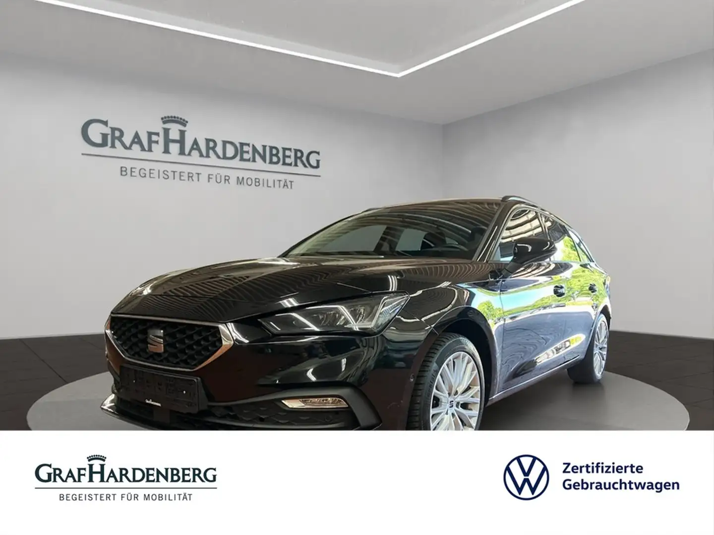 SEAT Leon Sportstourer Style TDI DSG LED Navi+ Noir - 1