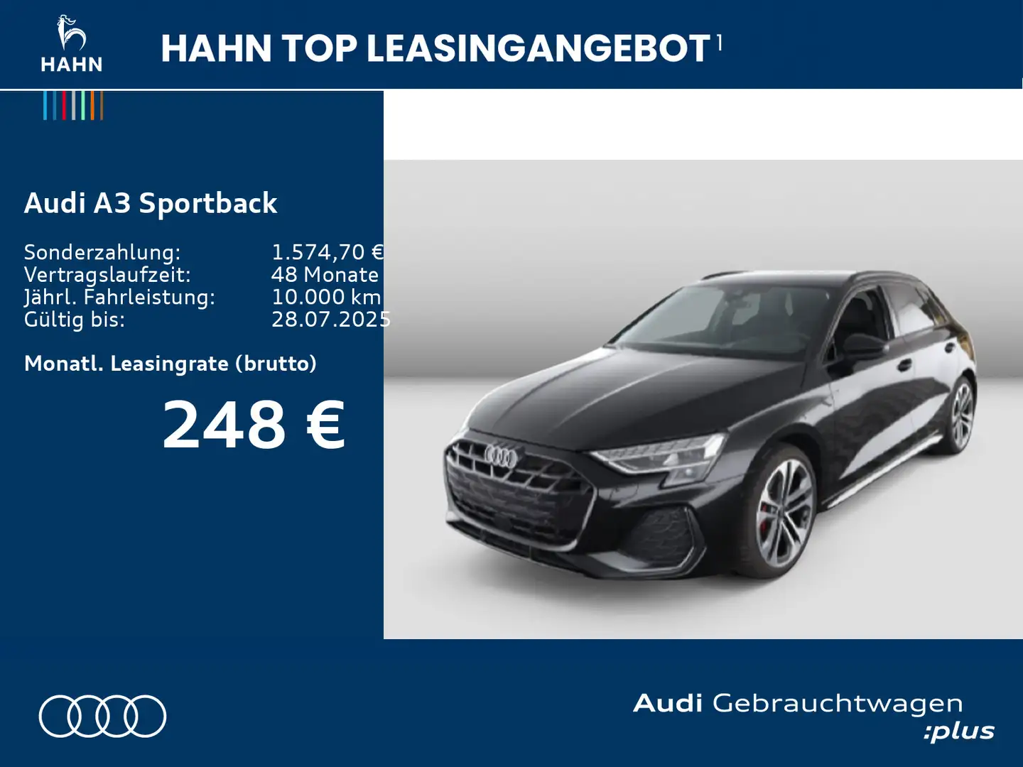 Audi A3 35 TFSI S line HUD Virtual CAM AHK Schwarz - 2