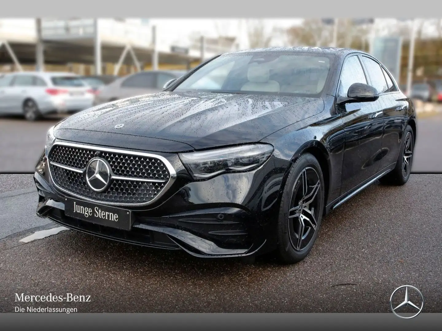 Mercedes-Benz E 200 AMG 360° Pano Distr. Night Spurhalt-Ass PTS Schwarz - 2