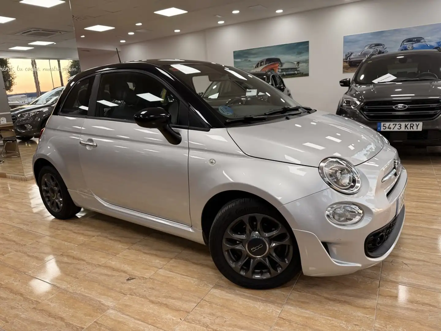 Fiat 500 1.0 Hybrid Sport 52kW Gris - 1