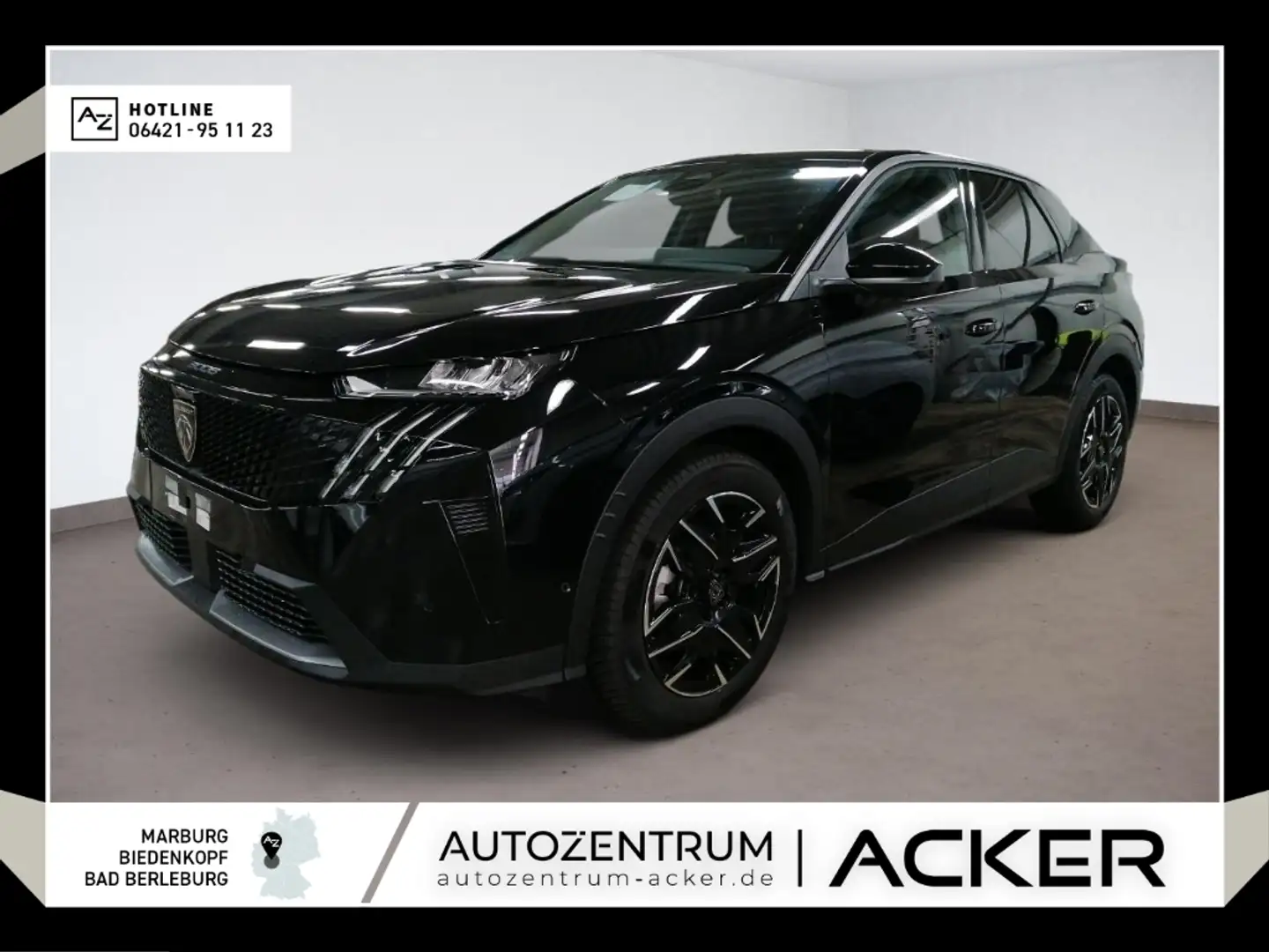 Peugeot 3008 NEU MY25 Hybrid 145 Allure LED/360Kam -40%* Noir - 1