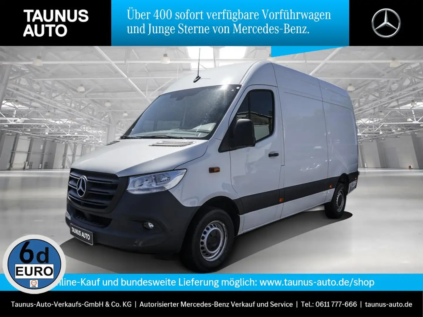 Mercedes-Benz Sprinter 317 Kastenwagen MBUX Klima SHZ Navi Weiß - 1