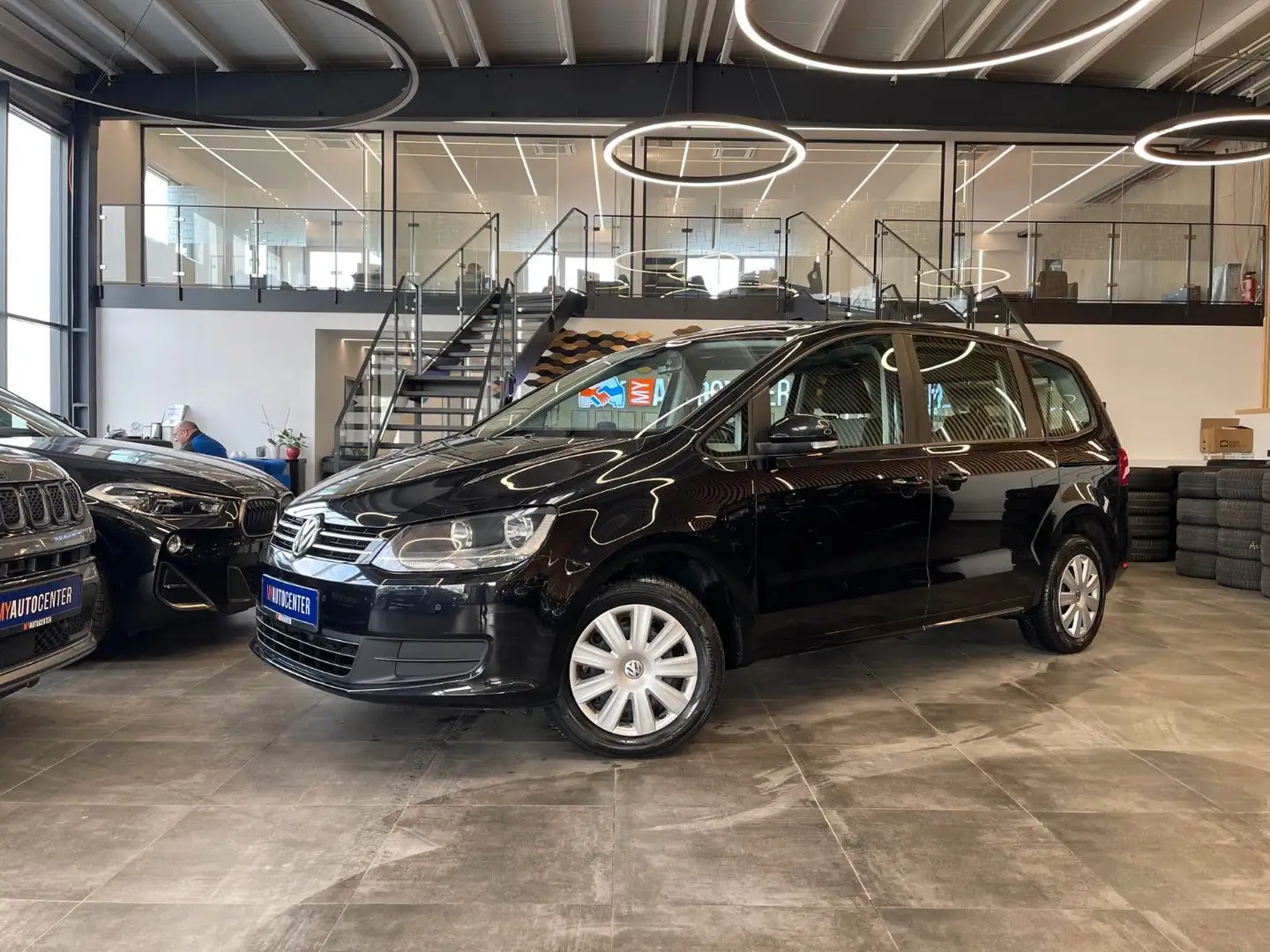 Volkswagen Sharan Trendline BMT *TEMPOMAT*SZHZ*AHK* Чорний - 1