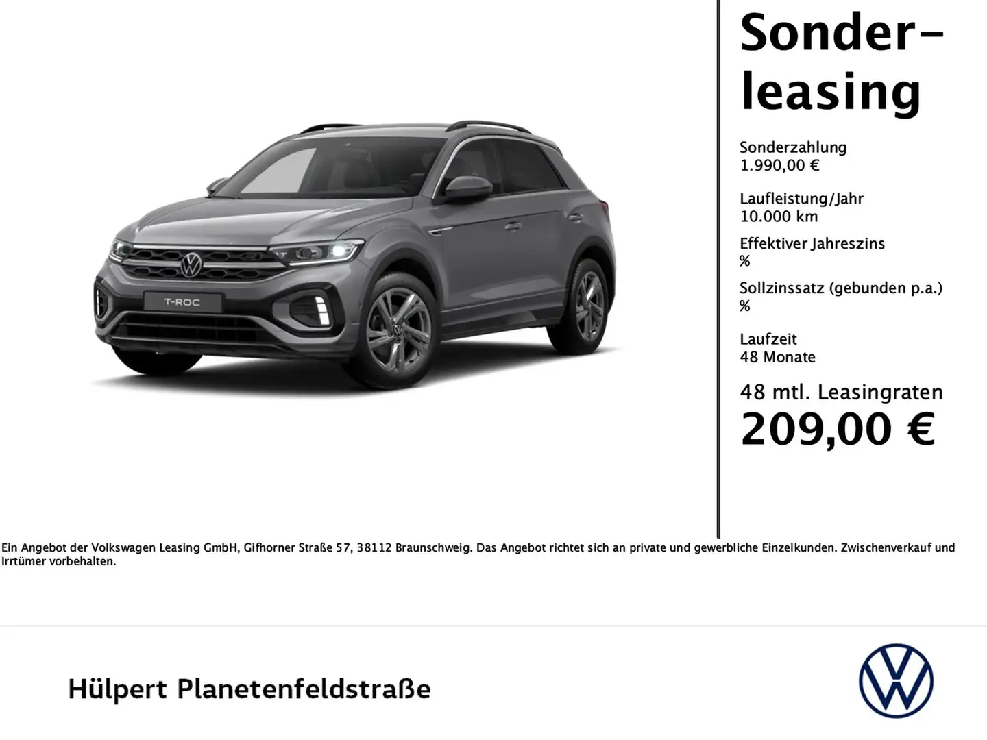 Volkswagen T-Roc 1.0 R-LINE Gris - 1