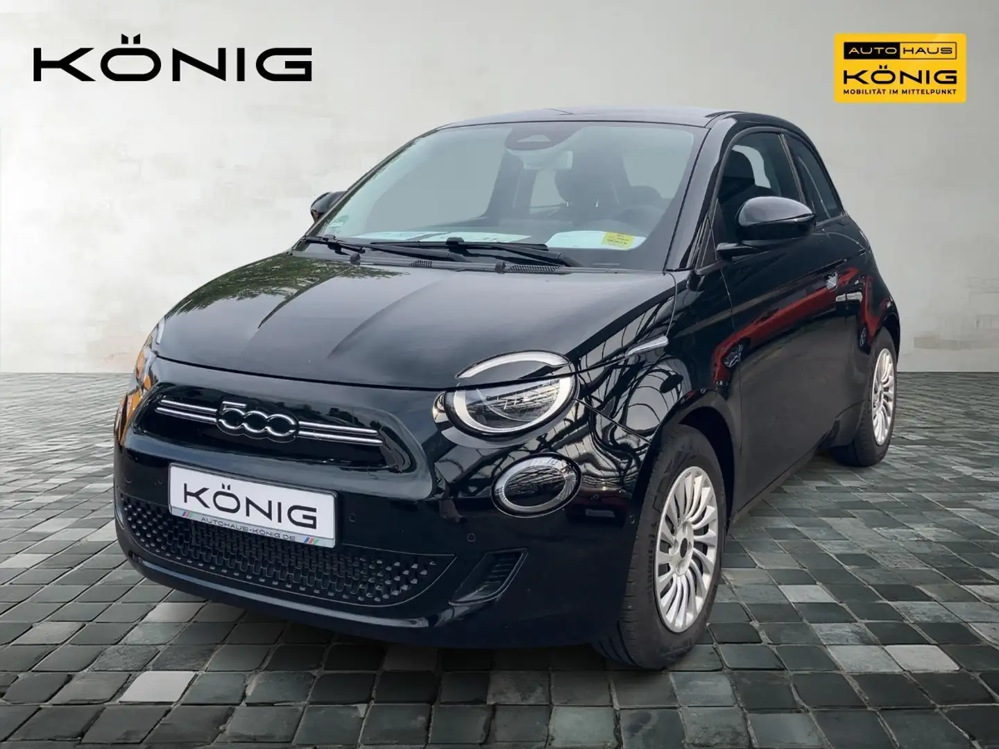 Fiat 500e Base 42kWh KLIMA*CARPLAY*ANDROID-AUTO Schwarz - 1