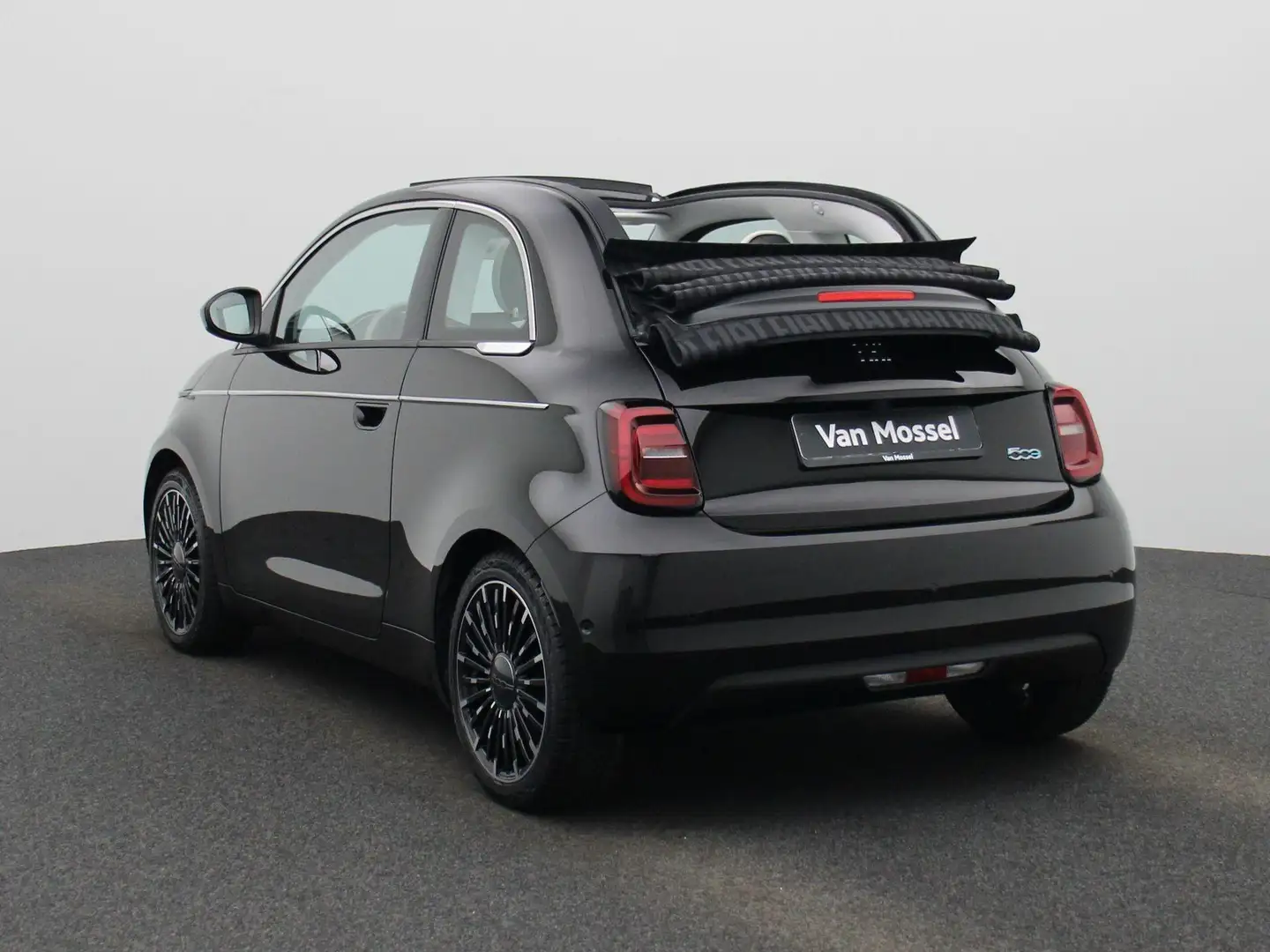 Fiat 500e C La Prima 42 kWh 119PK | Navigatie | Lederen Bekl Zwart - 2