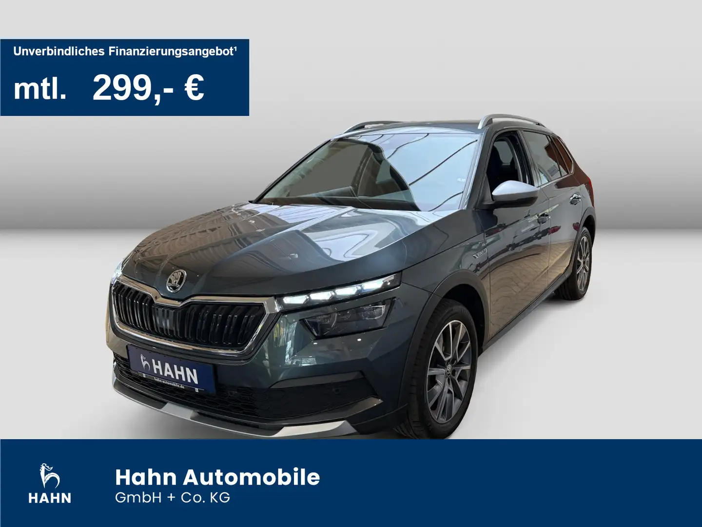 Skoda Kamiq 1.5 TSI DSG Scoutline AHK LED Navi Einpark Grau - 1