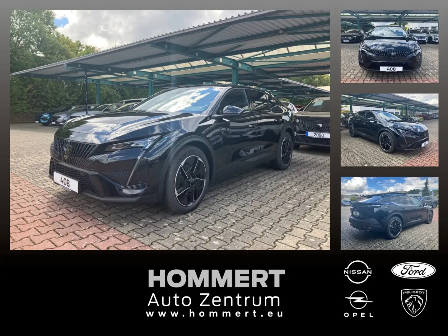 Peugeot 408 GT 1.2 145PS ACC*LED*Navi*SHZ*2xKlima*360°Kam Schwarz - 1