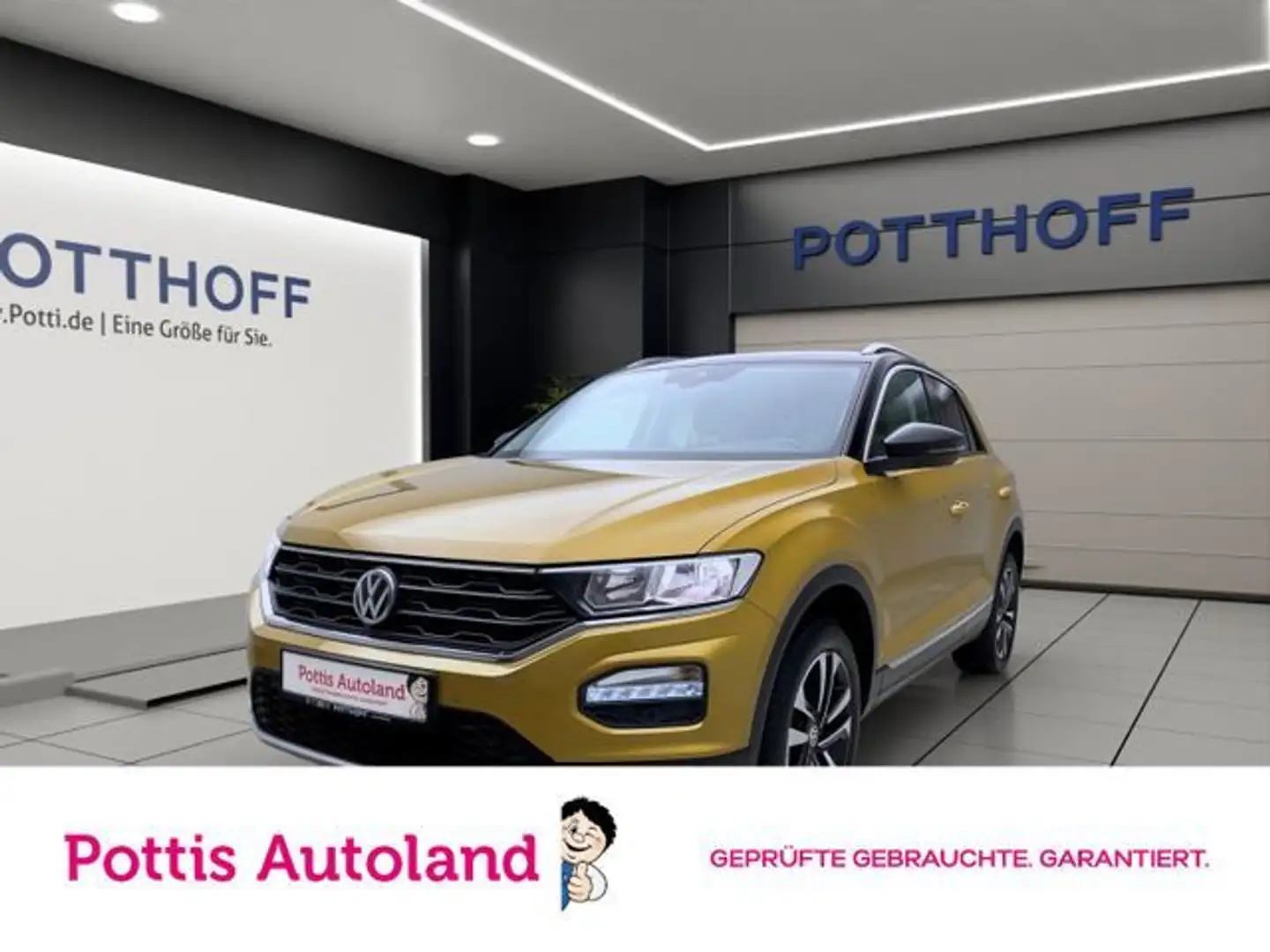 Volkswagen T-Roc 1.6 TDI UNITED AHK NAVI SITZHZG PDC Gelb - 1