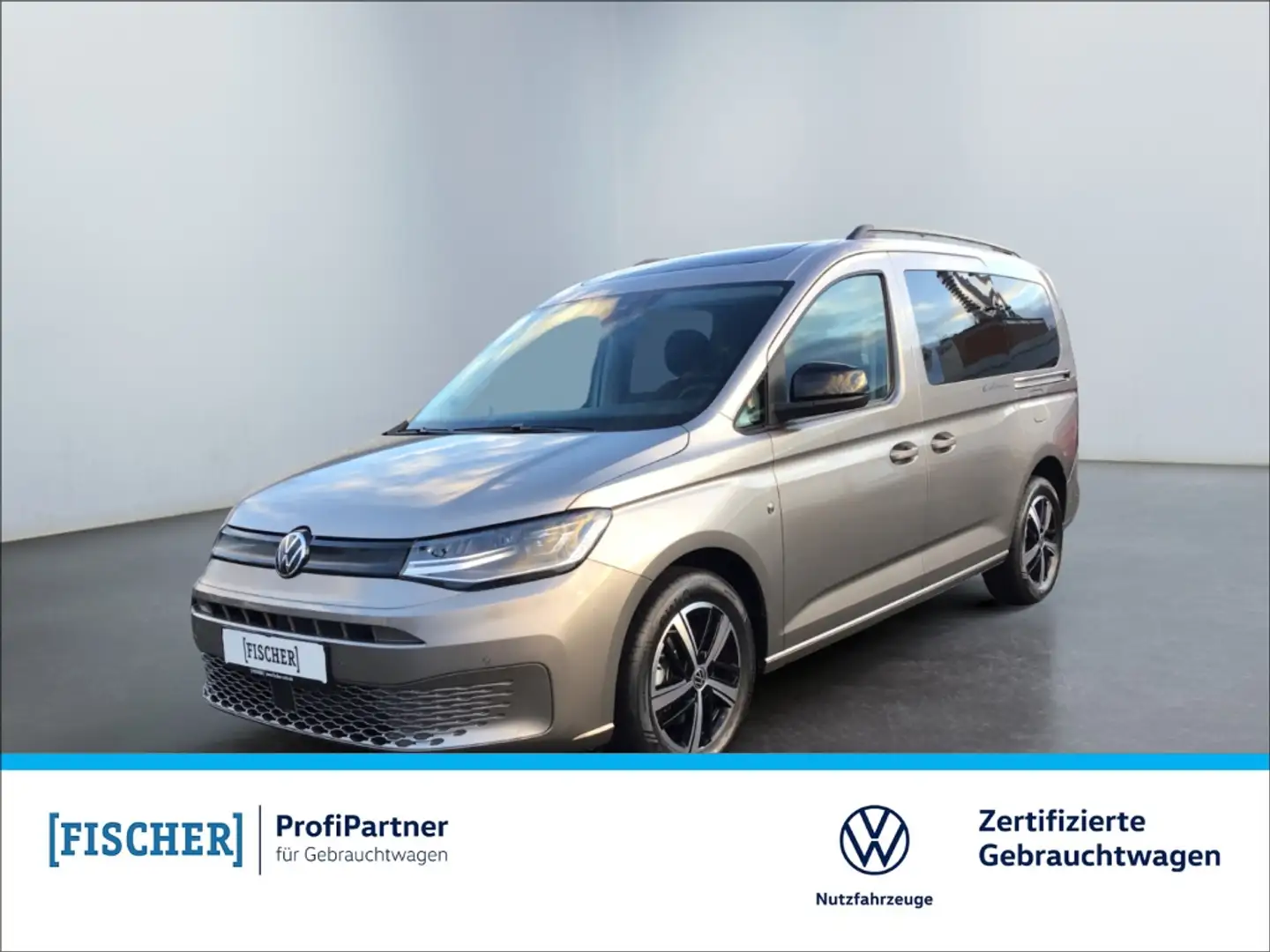 Volkswagen Caddy 2.0TDI DSG California LED STHZ Rear View ACC PDC V Beige - 1